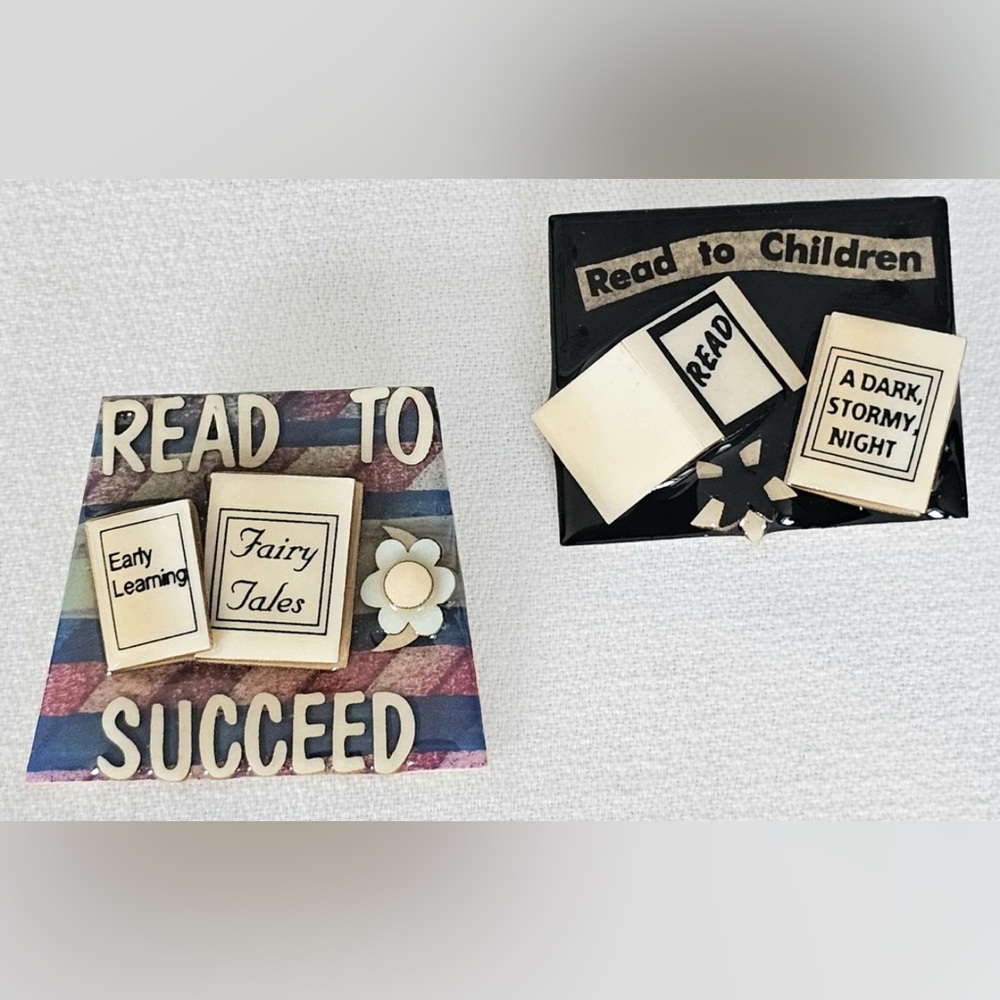 Lucinda Book Pin Brooch Lot